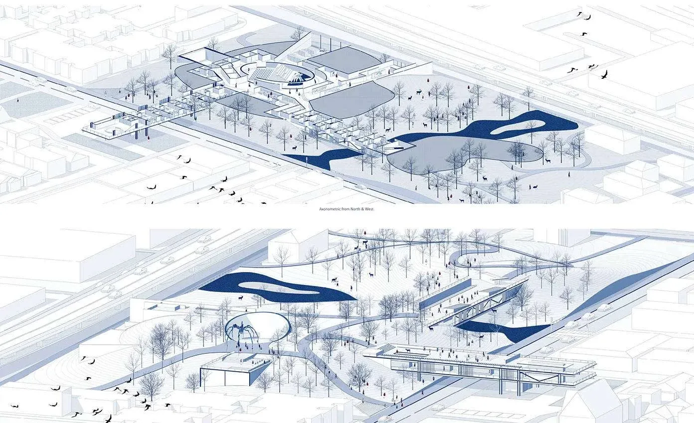 Qiwei’s award-winning project: an Oakland community center integrated into the landscape